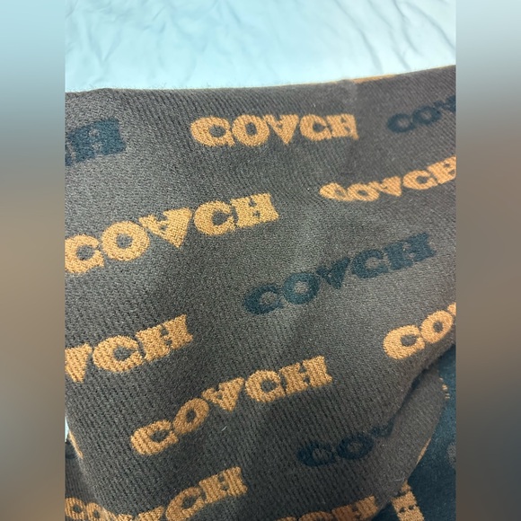 Coach Brown Logo Scarf - Picture 4 of 4